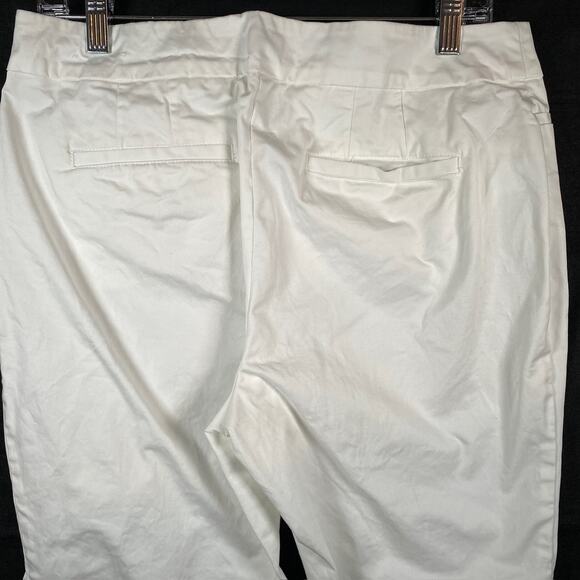 Ann Taylor Womens Pants White Factory Ankle Career Workwear Professional 8 - Picture 13 of 14